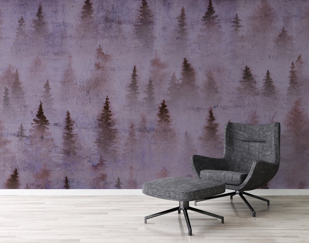 Atelier 47 - Conifers In Fog digital print AS Creation    