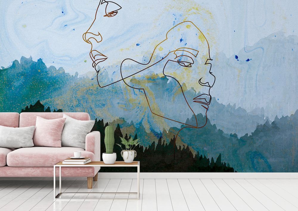 Atelier 47 - Golden Outline digital print AS Creation    