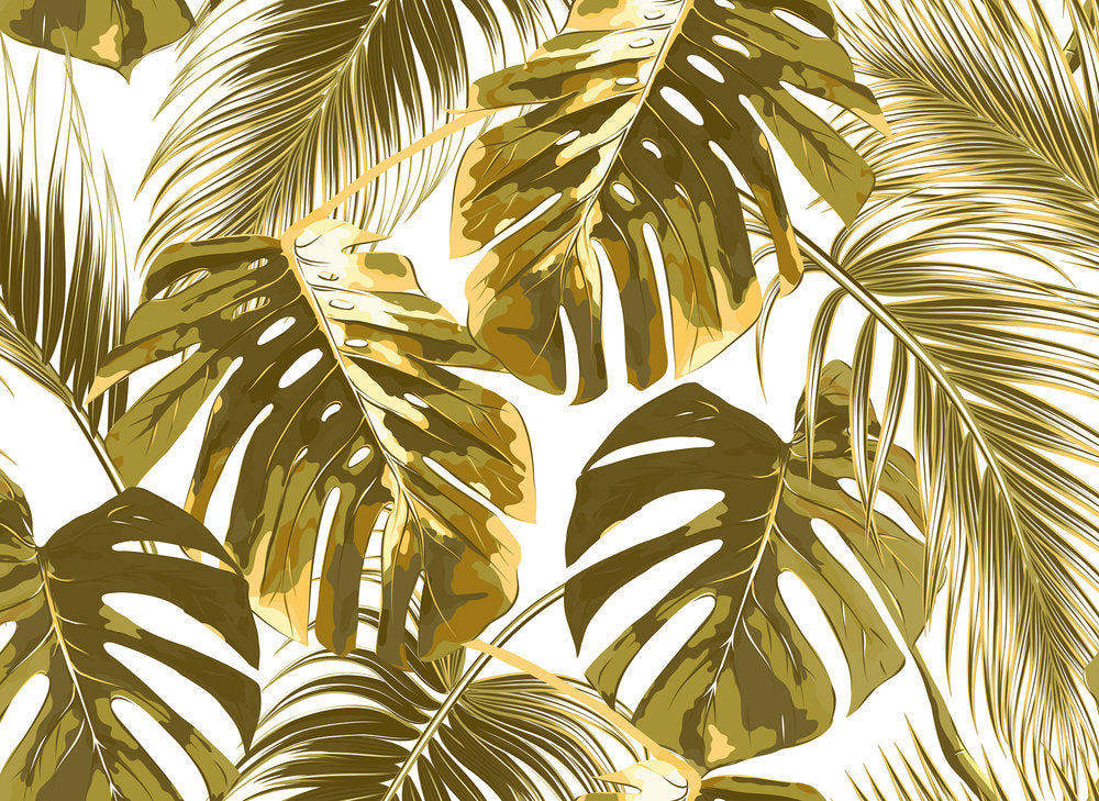 Design Walls - Palm Leaves digital print AS Creation Gold   118575