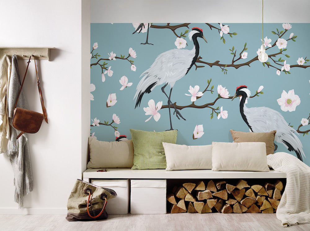 Design Walls - Japanese Cranes digital print AS Creation    