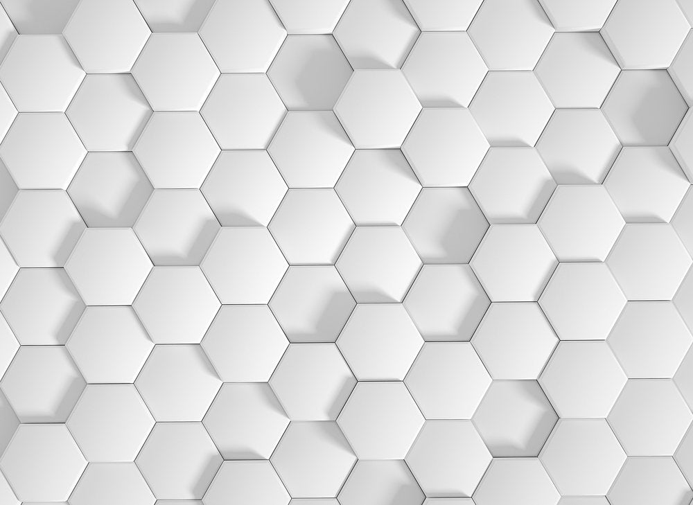 Design Walls - HoneyComb digital print AS Creation White   118727