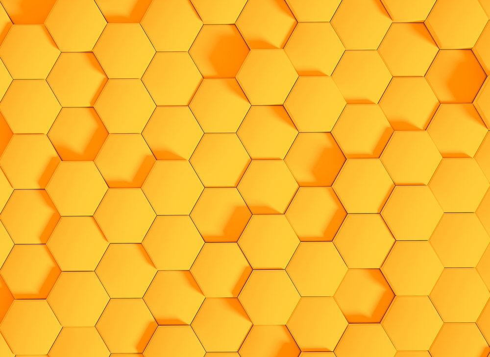 Design Walls - HoneyComb digital print AS Creation Yellow   118729