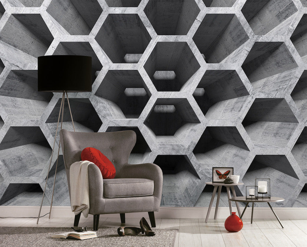 Design Walls - HoneyComb Structure digital print AS Creation    