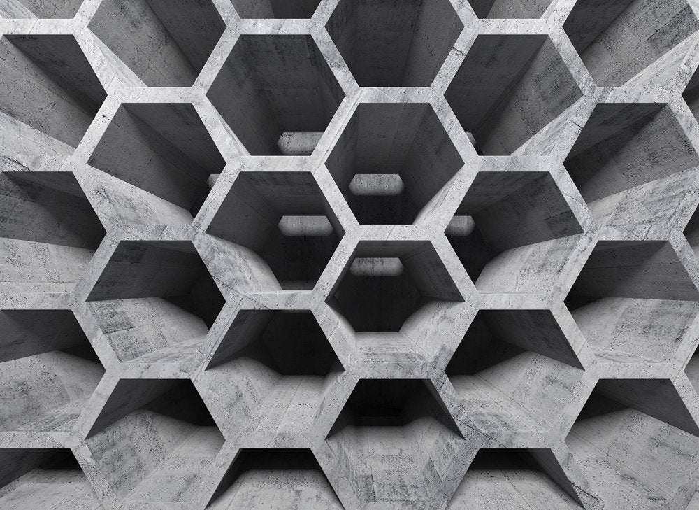 Design Walls - HoneyComb Structure digital print AS Creation Grey   118739