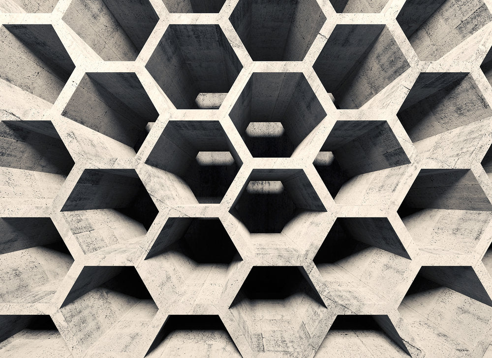 Design Walls - HoneyComb Structure digital print AS Creation Cream   118741