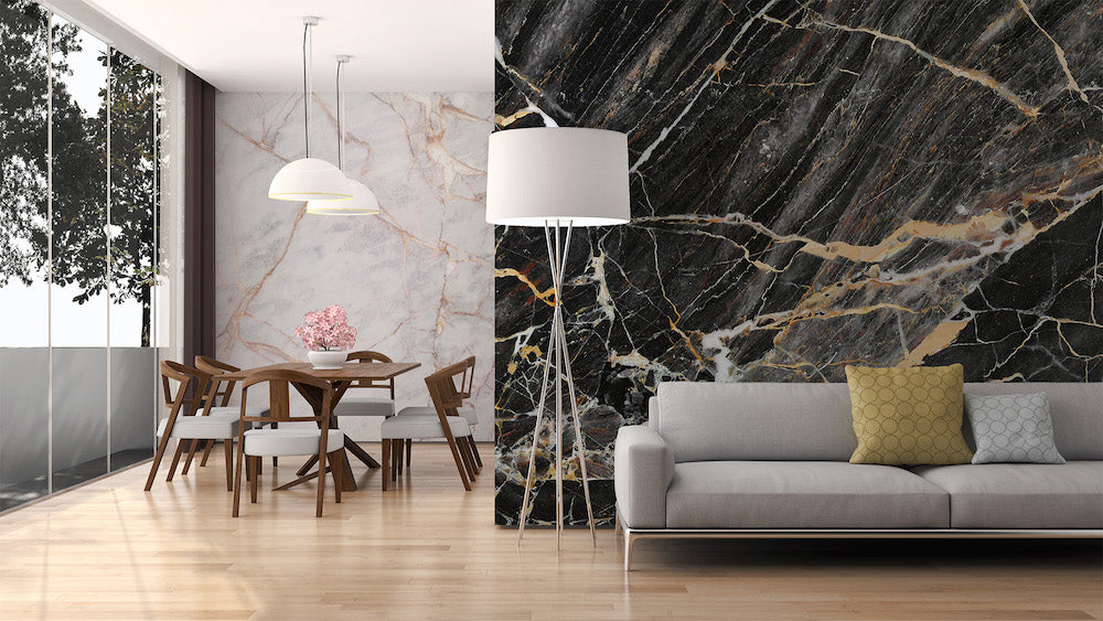 Design Walls - Black Gold Marble digital print AS Creation    