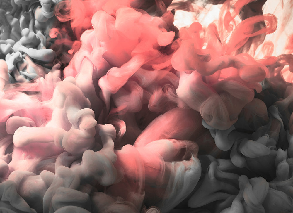 Design Walls - Colored Smoke digital print AS Creation Orange   118775