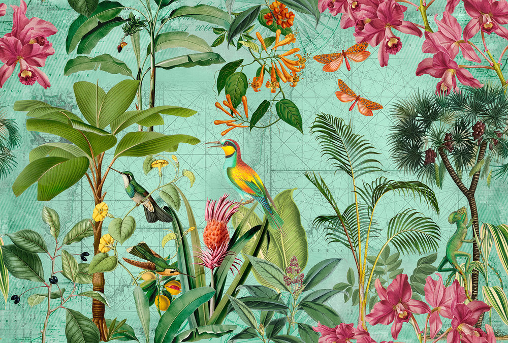ARTist - Tropical Paradise digital print AS Creation Multicolour   119701