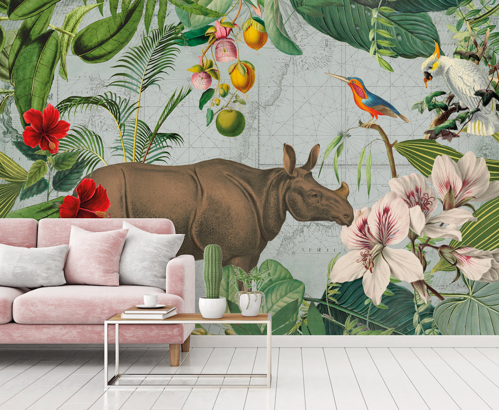 ARTist - Jungle Rhino digital print AS Creation    