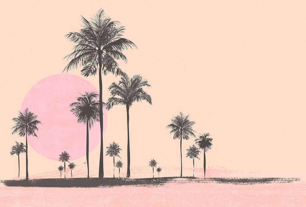 ARTist - Miami Beach Sunrise digital print AS Creation Pink   119765