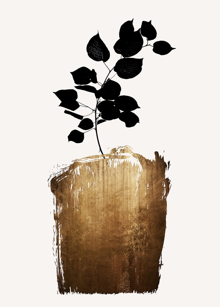 ARTist - Golden Scabiosa digital print AS Creation Gold   119937