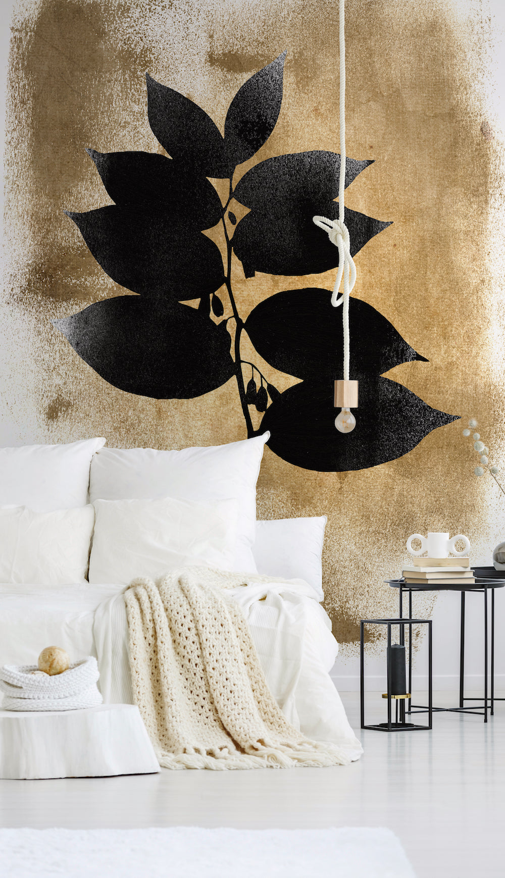 ARTist - Dark Leafs digital print AS Creation    