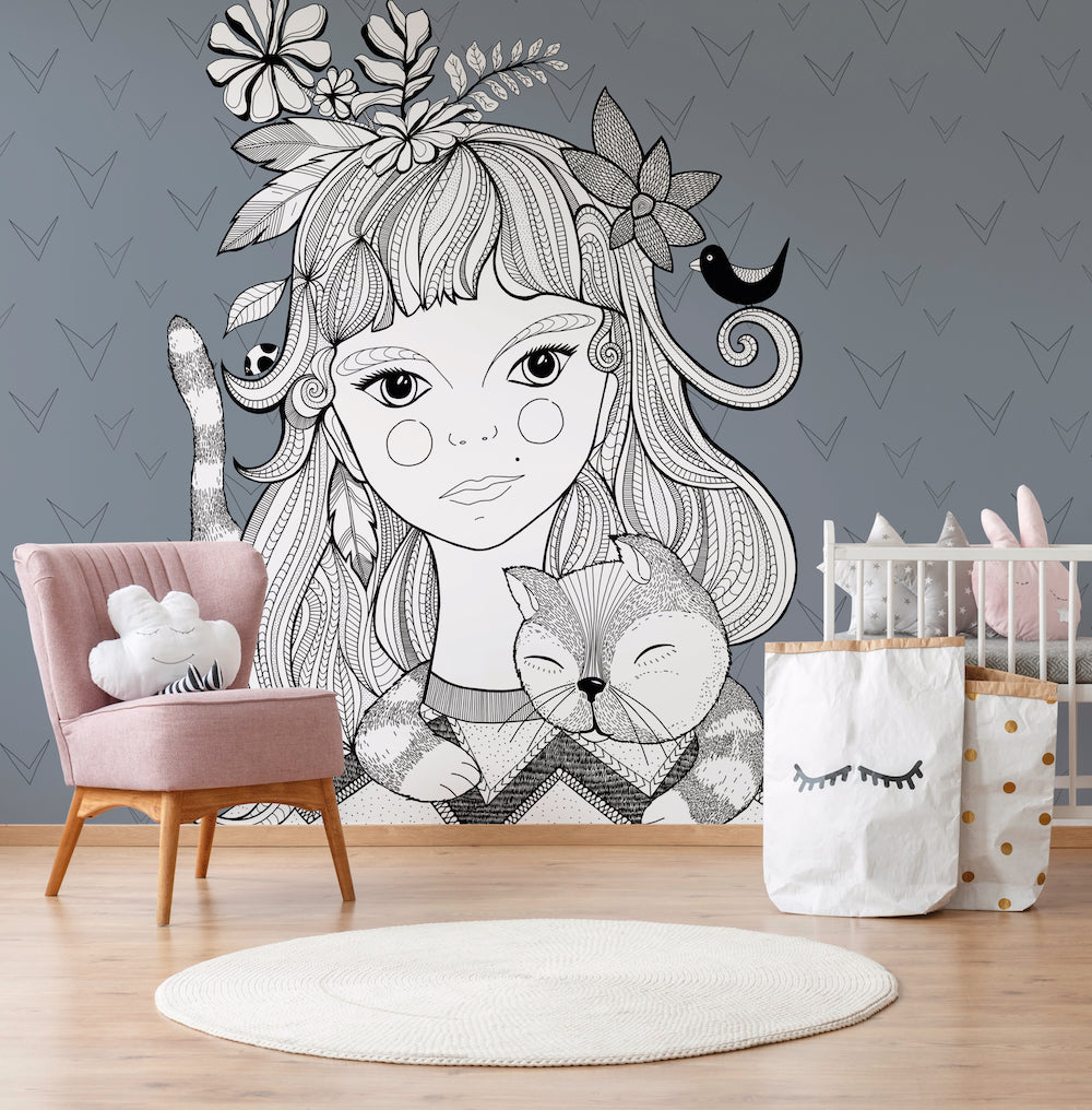 ARTist - Catgirl digital print AS Creation    