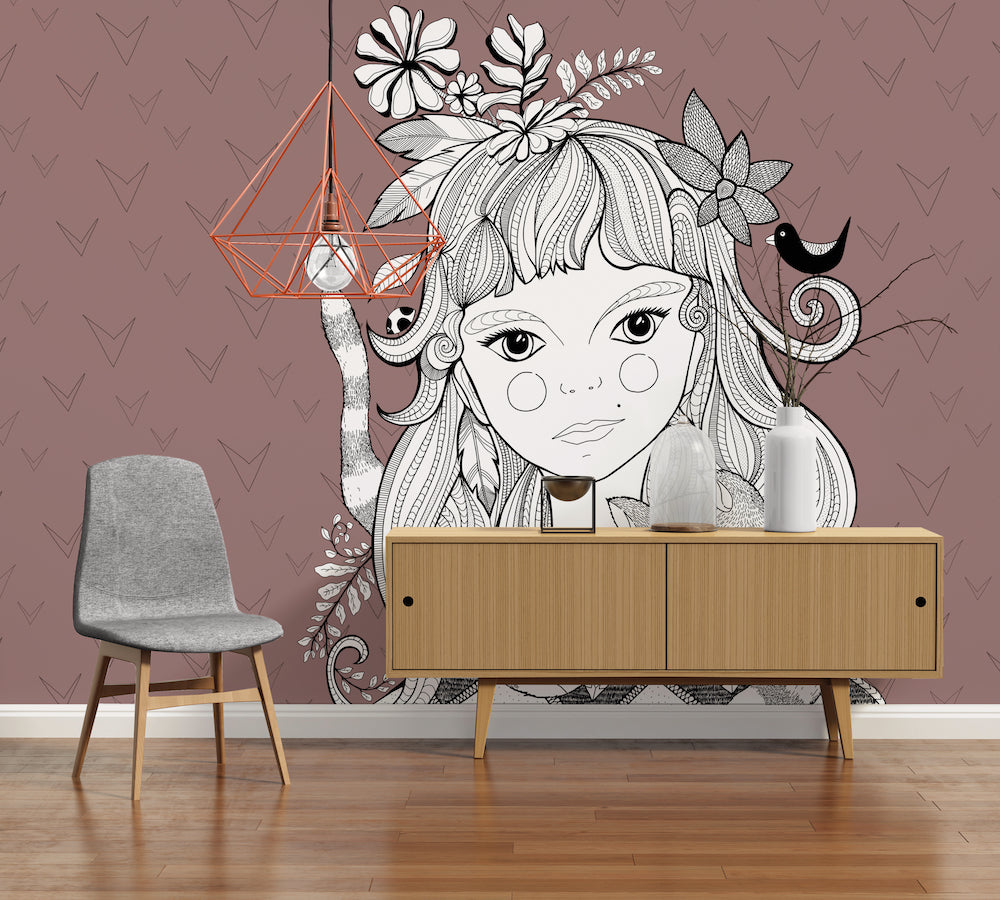 ARTist - Catgirl digital print AS Creation    
