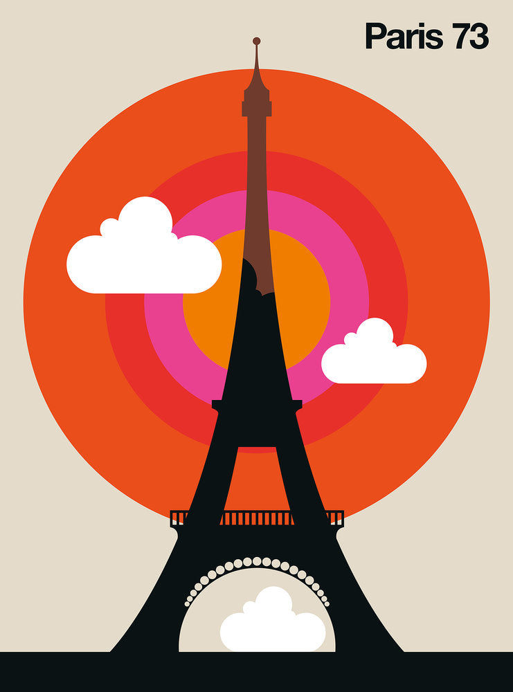 ARTist - Paris 73 digital print AS Creation Orange   120089