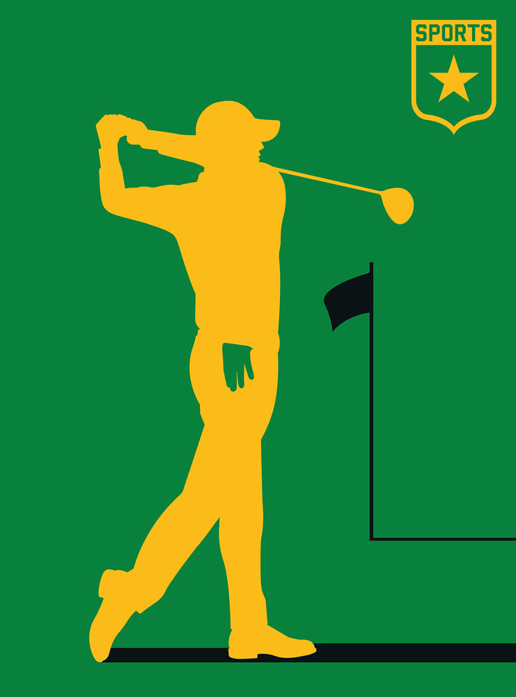 ARTist - Golfplayer digital print AS Creation Green   120157