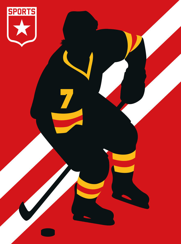 ARTist - IceHockey digital print AS Creation Red   120165