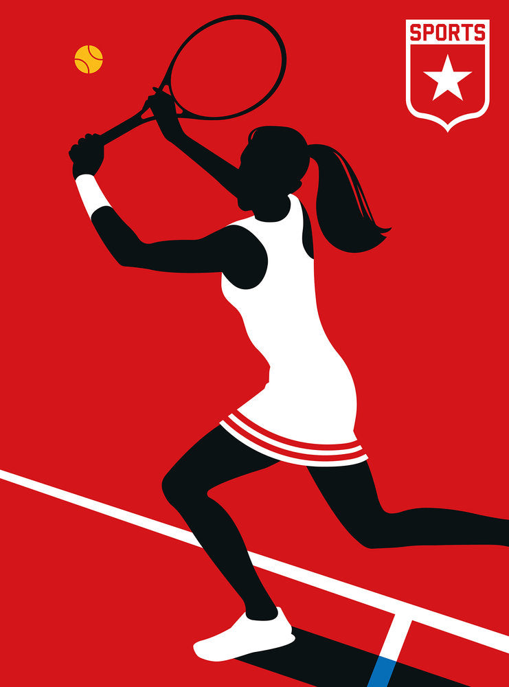 ARTist - Tennis Player digital print AS Creation Red   120169