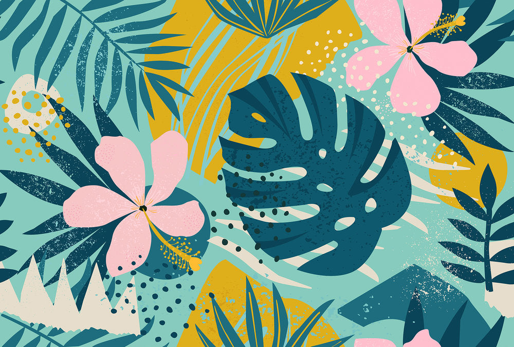 ARTist - Jungle Plants digital print AS Creation Blue   120213