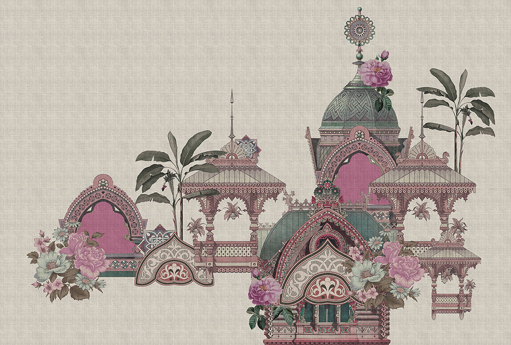 Walls by Patel 3 - Jaipur digital print AS Creation Pink   DD121828