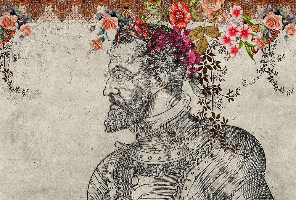 Walls by Patel 3 - In the Gallery Man digital print AS Creation Grey-Red   DD121872