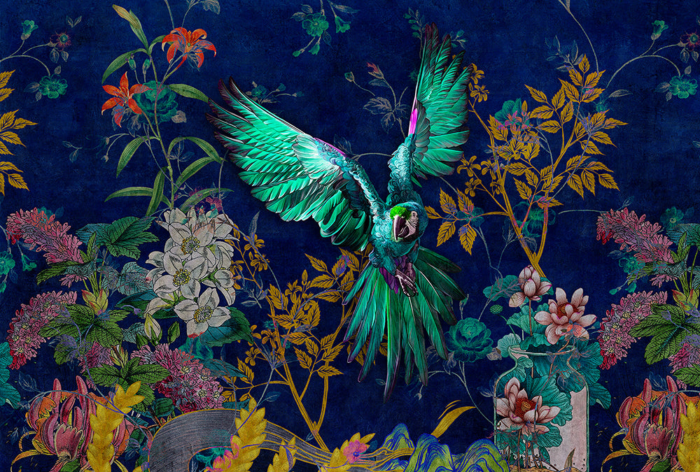 Walls by Patel 3 - Tropical Hero digital print AS Creation Blue-Turquoise   DD121896