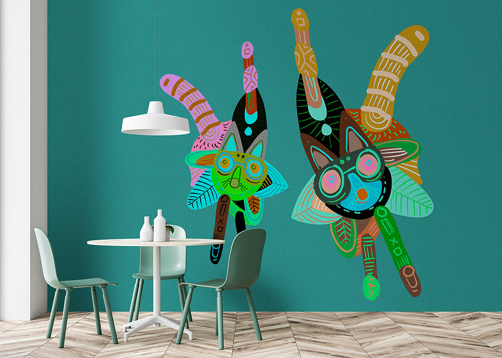 Walls by Patel 3 - Looney Land Animals digital print AS Creation    