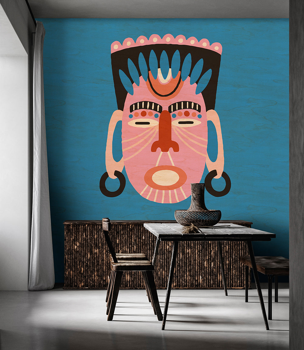 Walls by Patel 3 - Overseas Ethnic Mask digital print AS Creation    
