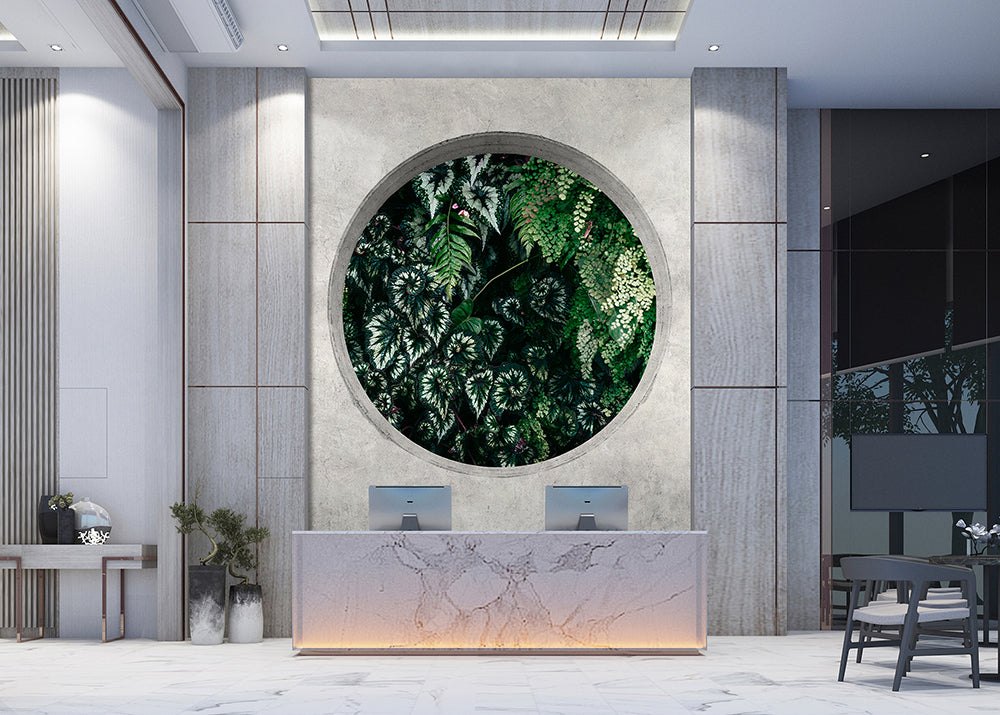 Walls by Patel 3 - Deep Green Window digital print AS Creation    