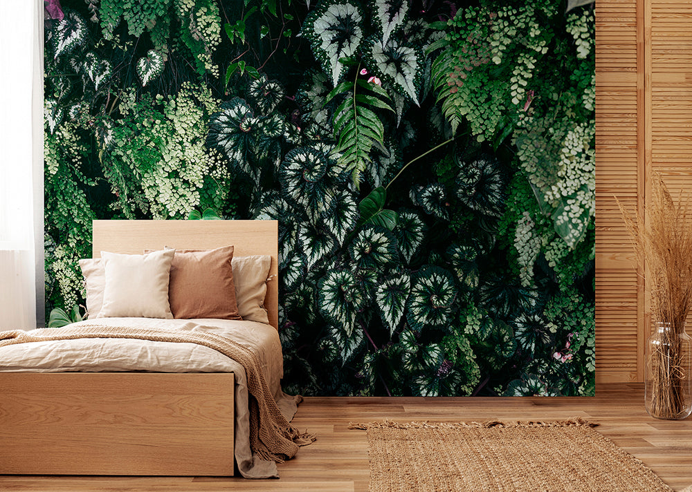 Walls by Patel 3 - Deep Green Hanging Plants digital print AS Creation    