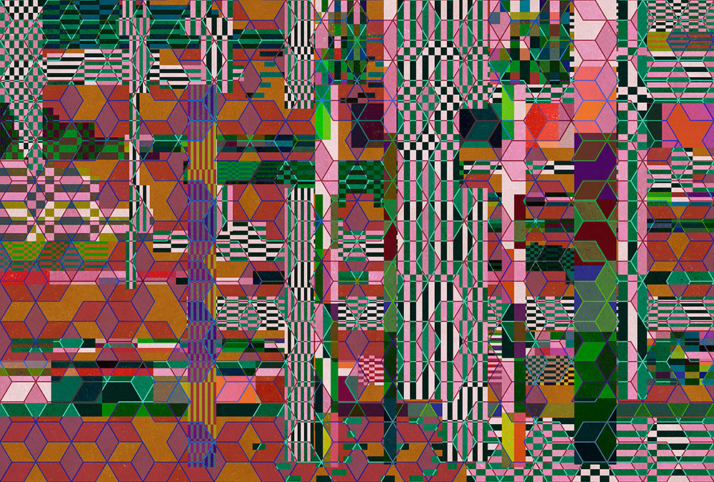 Walls by Patel 3 - Mirage digital print AS Creation Red   DD122256