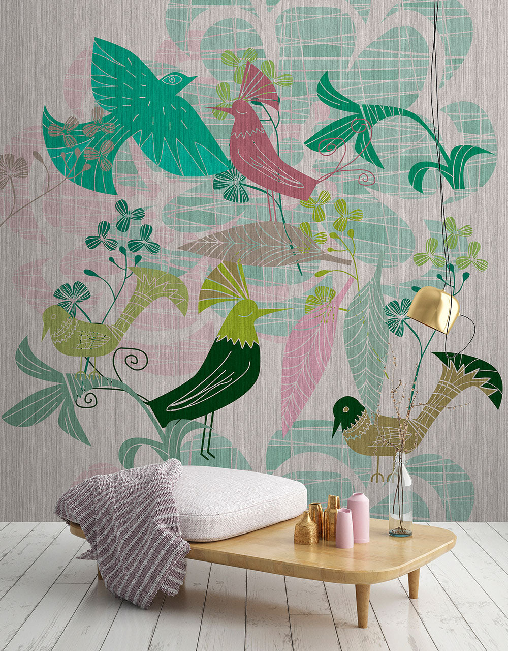 Walls by Patel 3 - Birdland digital print AS Creation    
