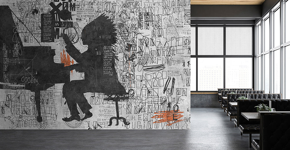 Walls by Patel 3 - Piano Bar digital print AS Creation    