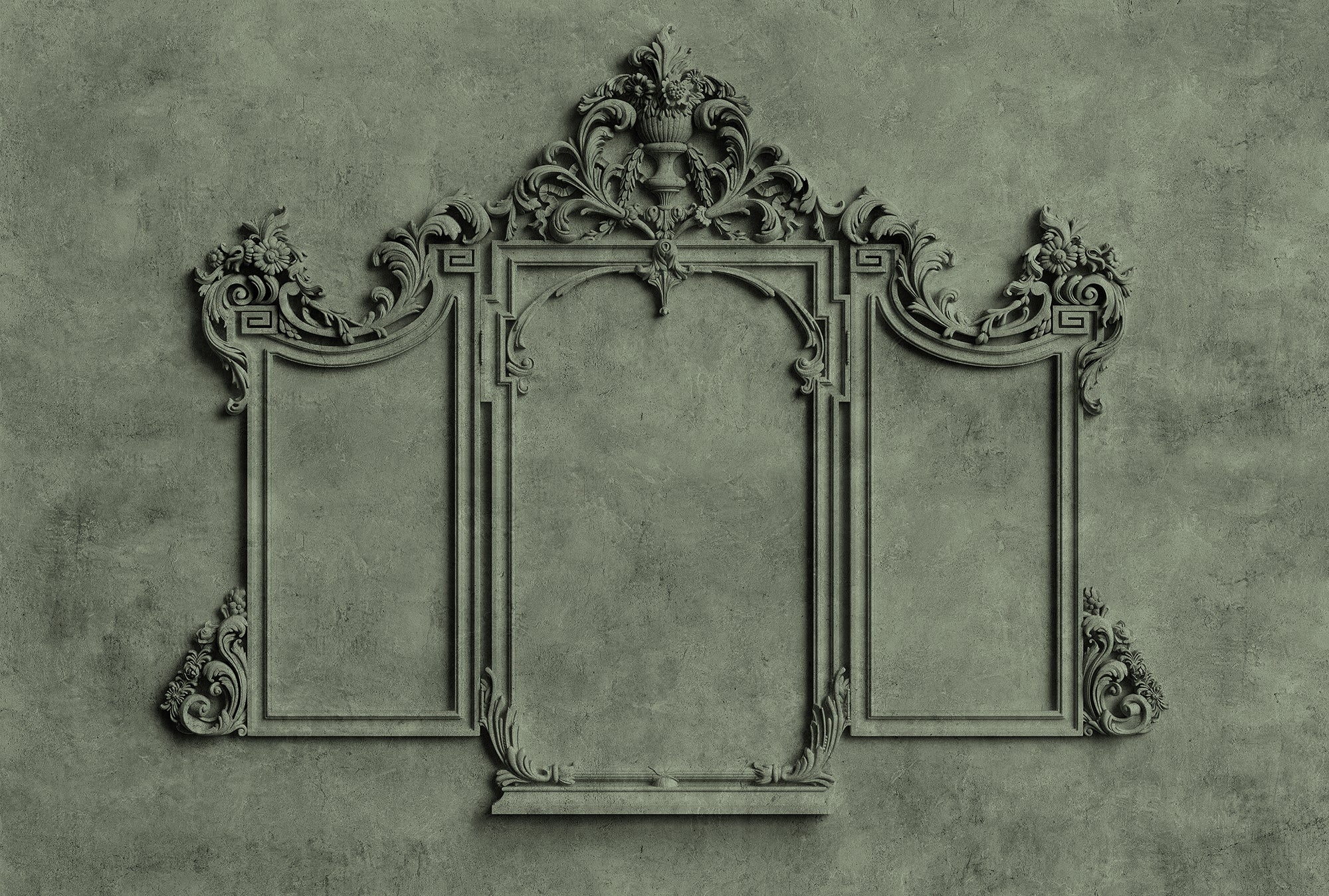 Walls by Patel 3 - Lyon digital print AS Creation Green   DD122704