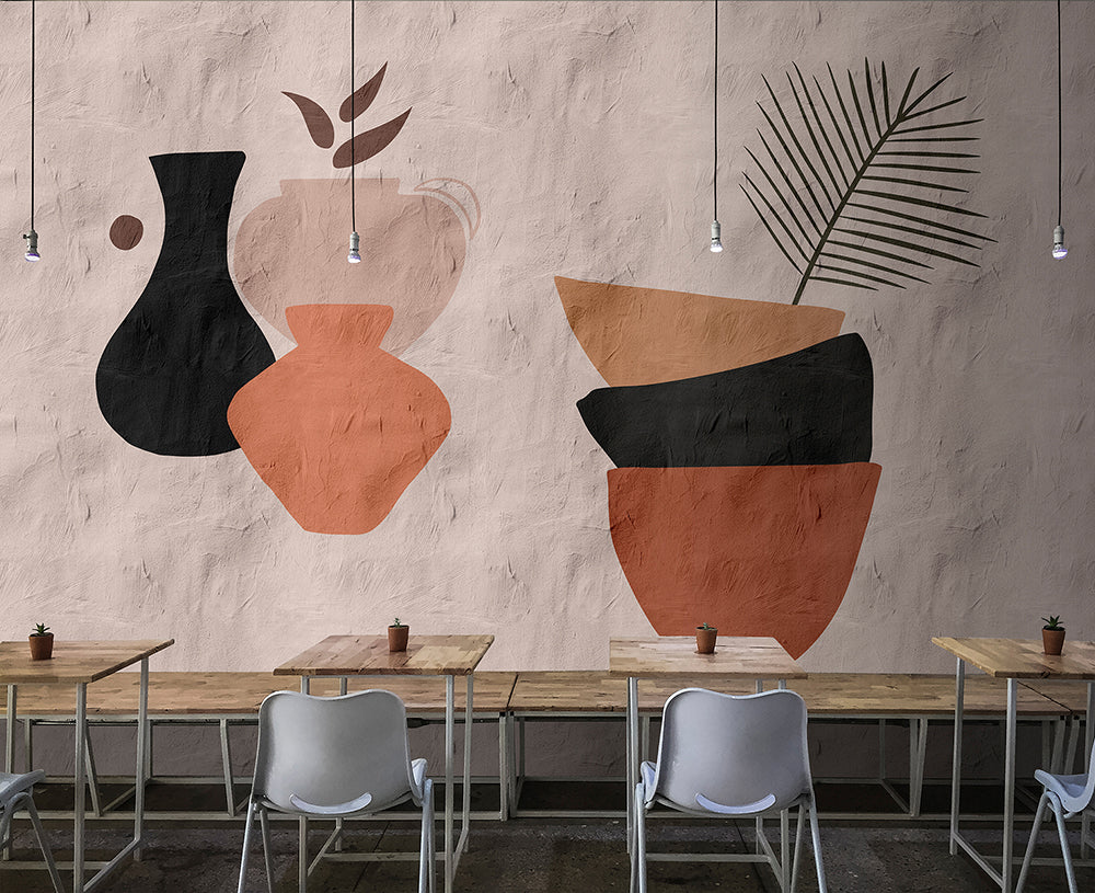 Walls by Patel 3 - Santa Fee Clay Pots digital print AS Creation    