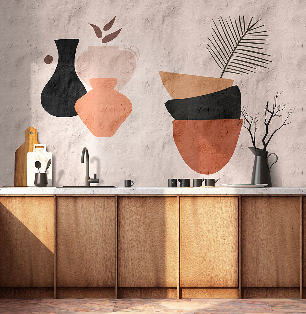 Walls by Patel 3 - Santa Fee Clay Pots digital print AS Creation    