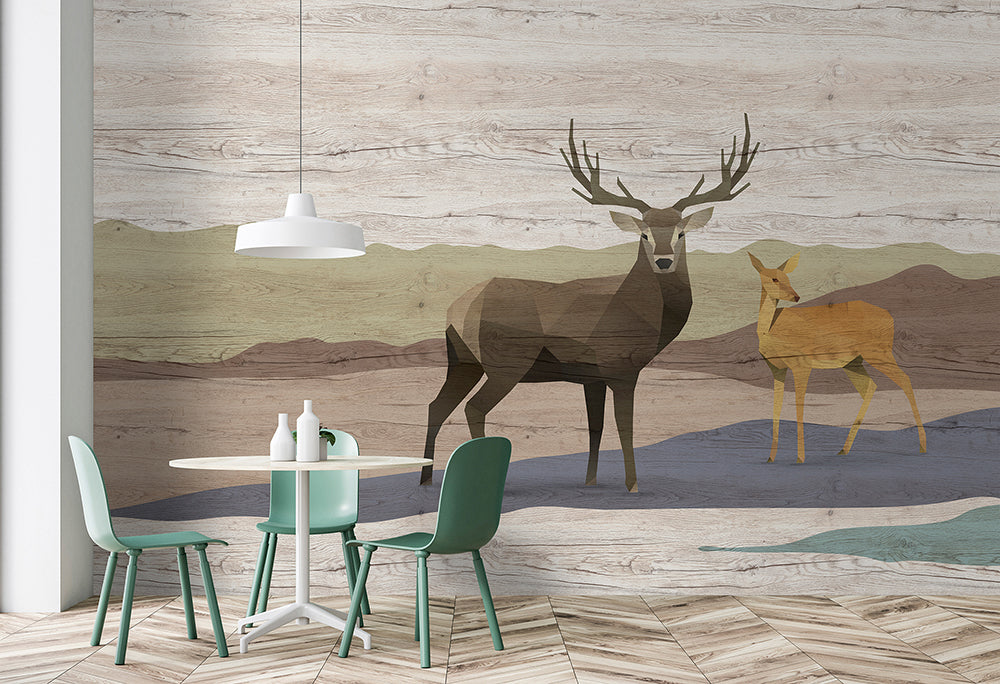 Walls by Patel 3 - Yukon Deer digital print AS Creation    
