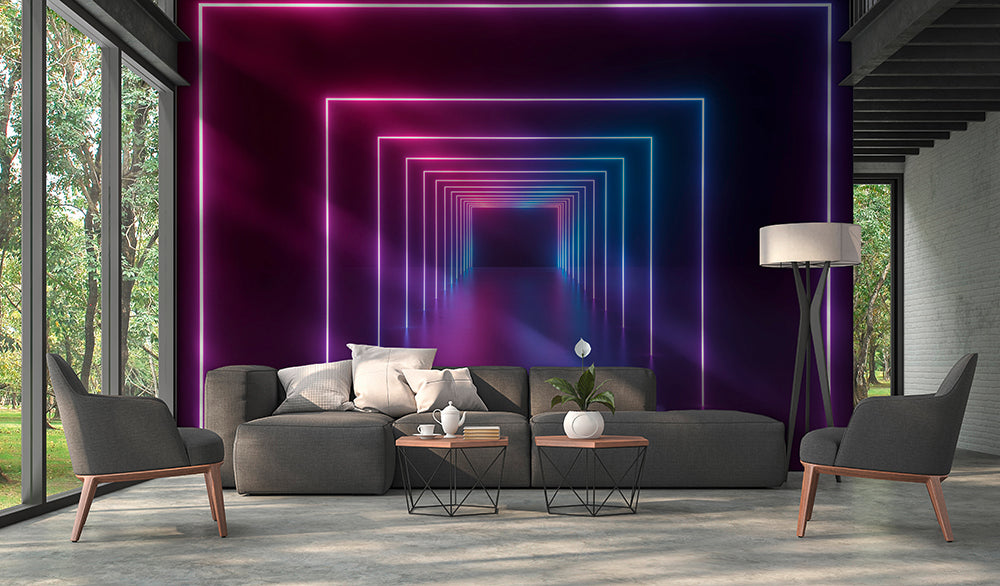 Designwalls 2 - Neon Hallway digital print AS Creation    