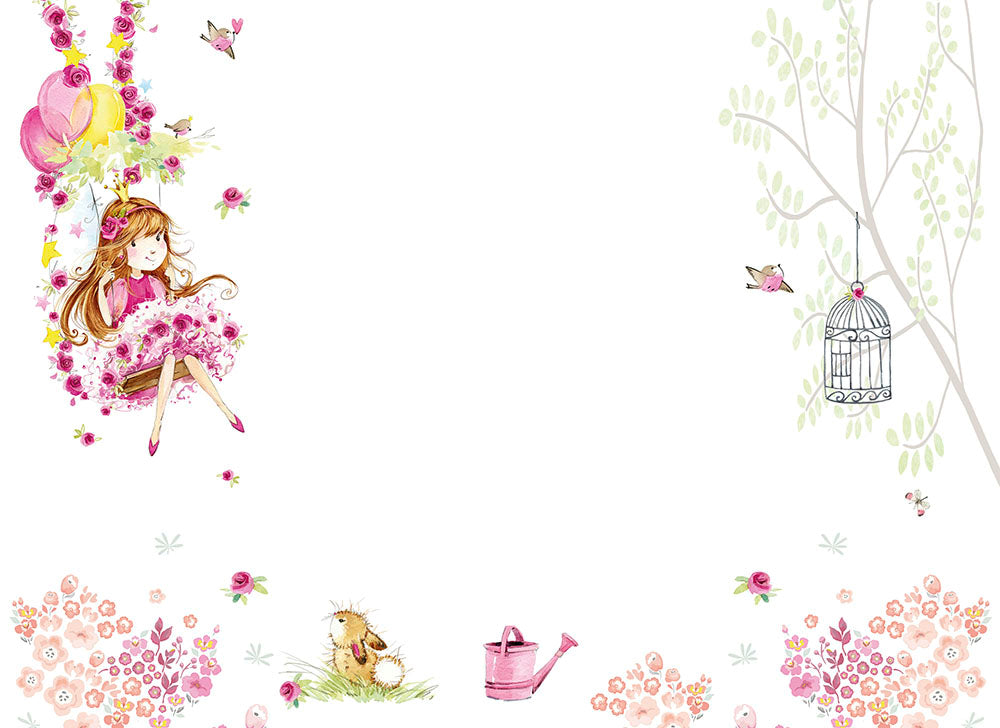 Designwalls 2 - Swinging Princess digital print AS Creation Pink   DD123619