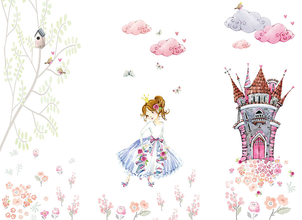 Designwalls 2 - Princess Castle digital print AS Creation Pink   DD123621