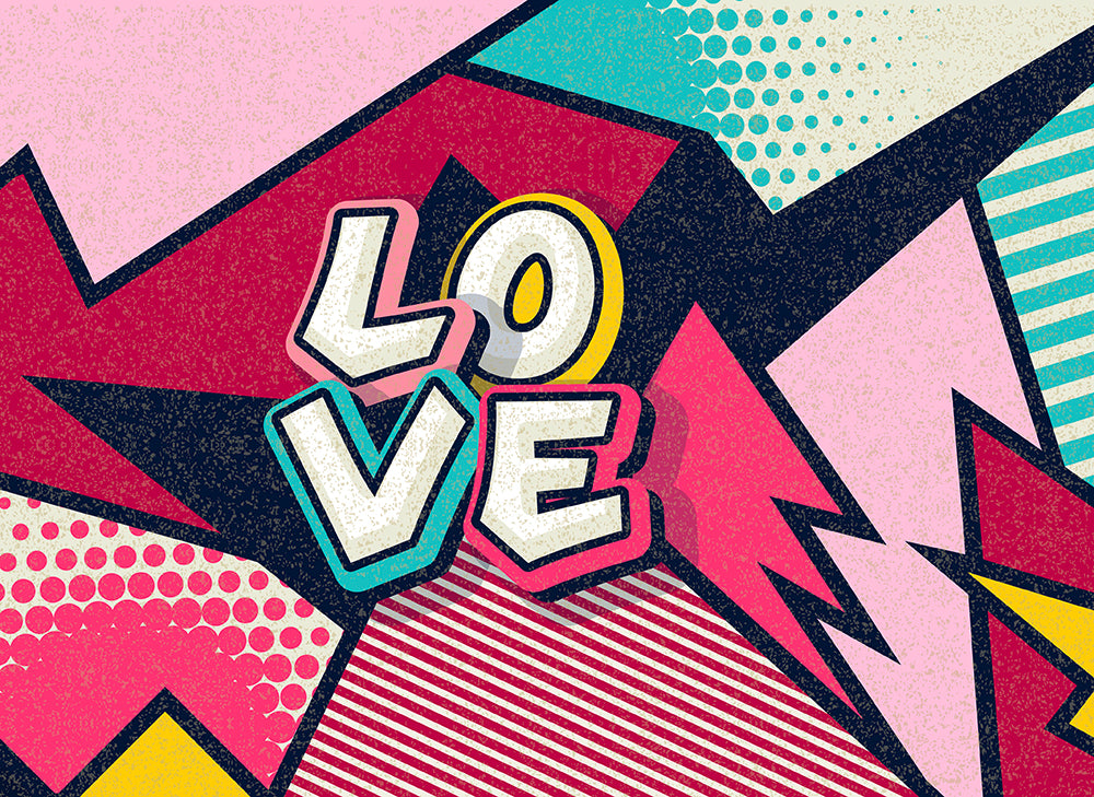 Designwalls 2 - Pop Up Love digital print AS Creation Multicolour   DD123705