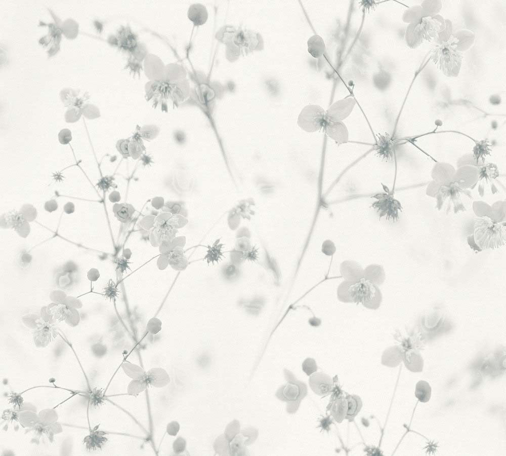 Pint Walls - Daffodils botanical wallpaper AS Creation Roll White  387263