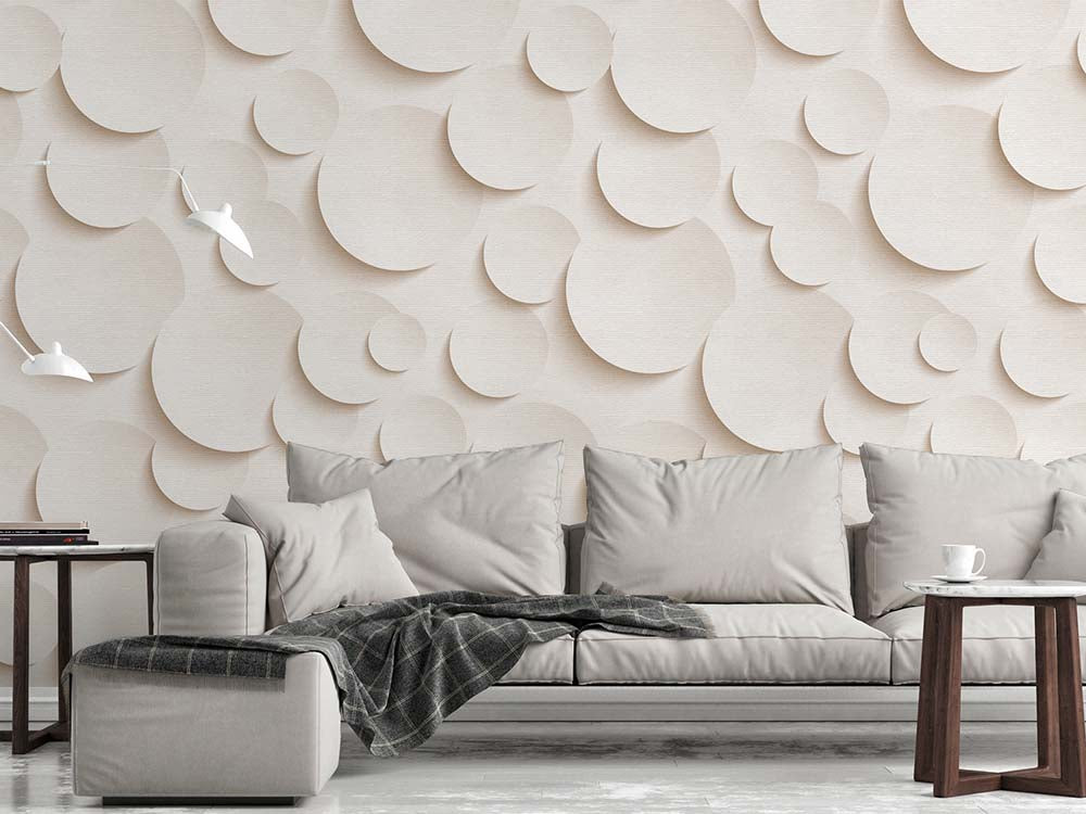 The Wall - Embossed Circles smart walls AS Creation    