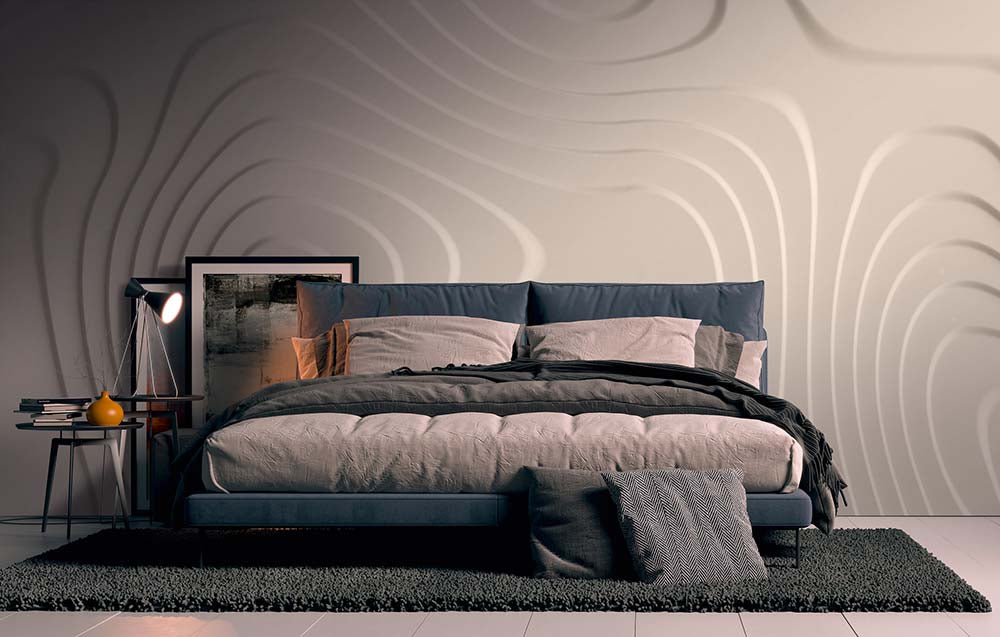 The Wall - Embossed Curves smart walls AS Creation    