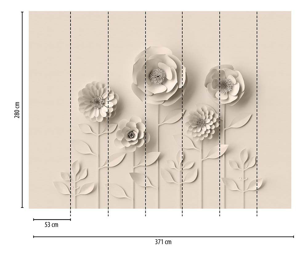 The Wall - Embossed Flowers smart walls AS Creation    