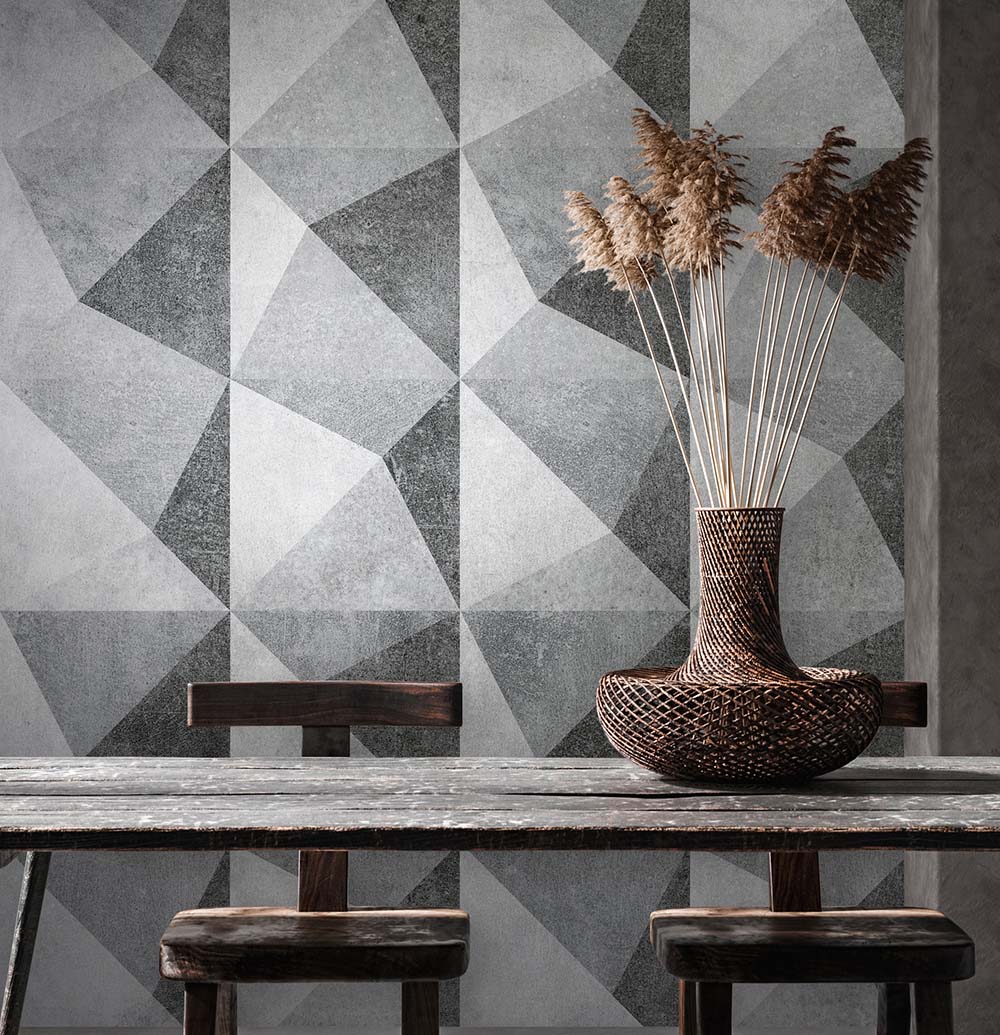 The Wall - Embossed Triangles smart walls AS Creation    