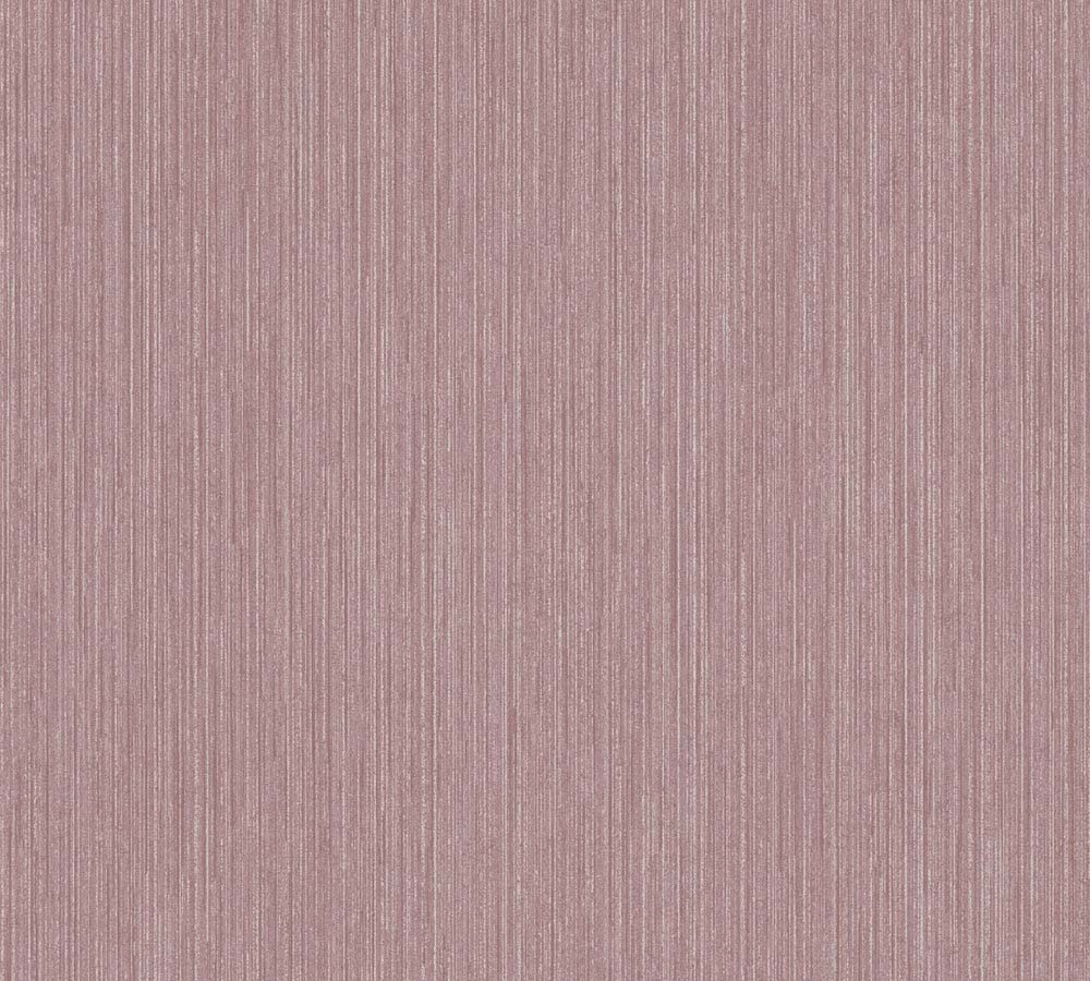 Villa - Fine Lines plain wallpaper AS Creation Roll Pink  375595