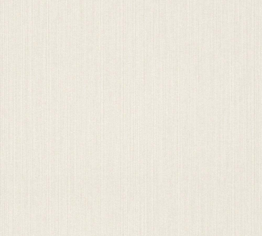 Villa - Fine Lines plain wallpaper AS Creation Roll Cream  375596