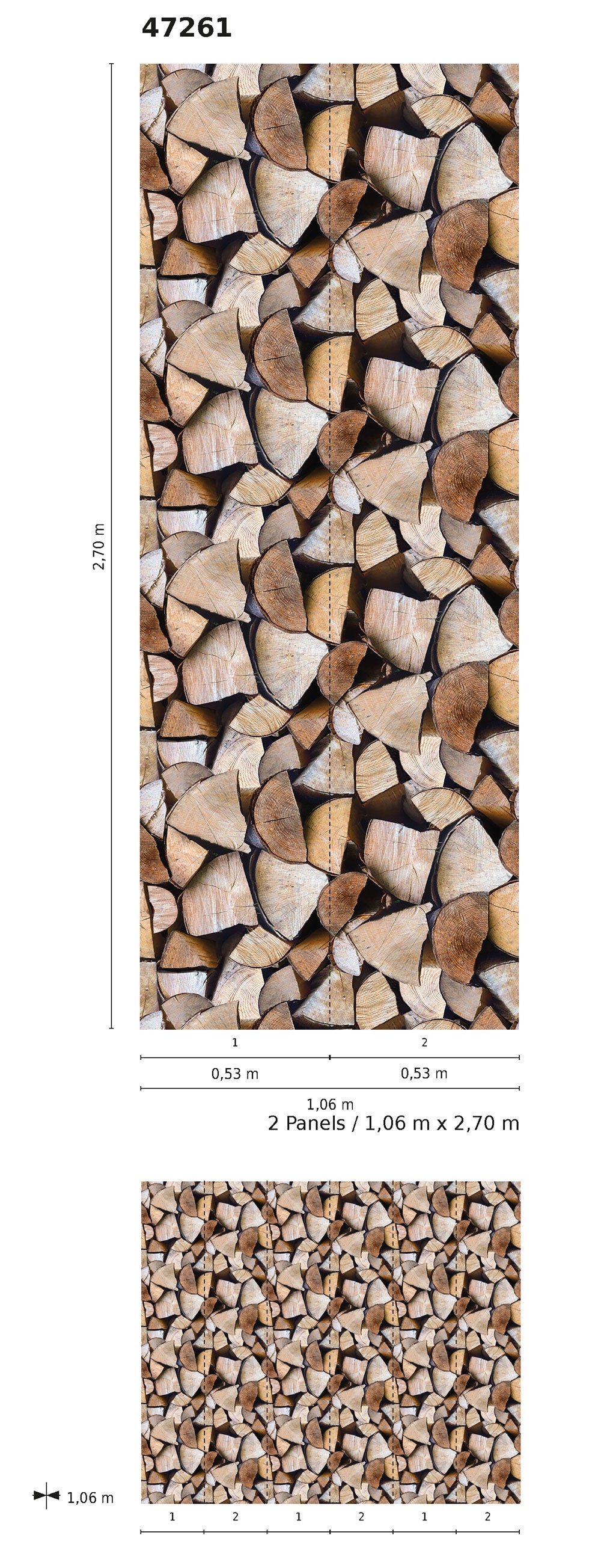 Smart Art Easy - Firewood Wall smart walls Marburg    