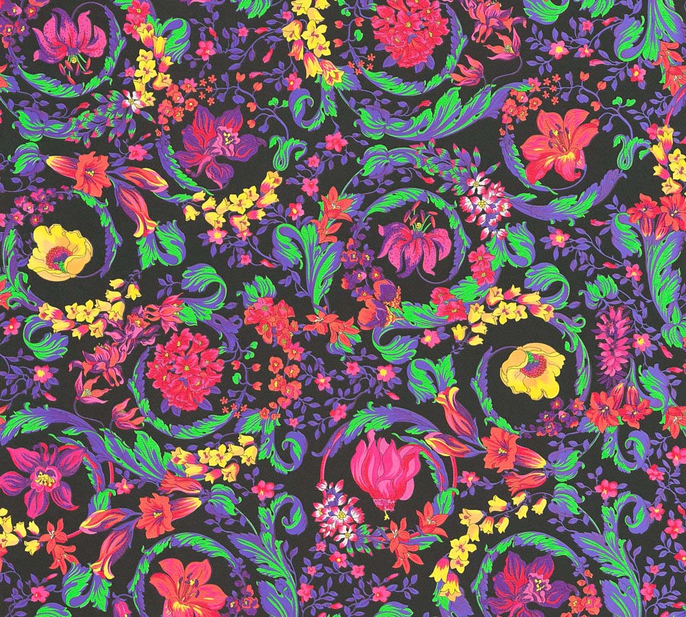 Versace 5 -  Floral Virtus designer wallpaper AS Creation Roll Multi coloured  387061